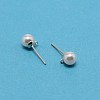 304 Stainless Steel Stud Earring Findings STAS-WH0029-02B-02-1