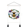 Bees Pattern Polyester Wall Hanging Tapestry PW-WG0A325-12-1