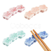 CHGCRAFT 4Pcs 4 Colors Porcelain Chopsticks Stand DJEW-CA0001-23-1