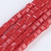 Opaque Glass Beads Strands EGLA-F121-NC01-1