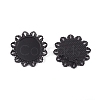 Zinc Alloy Brooch Findings PALLOY-WH0066-23G-2