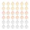 Unicraftale 30Pcs 3 Colors Brass Pendants KK-UN0001-62-1