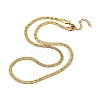 304 Stainless Steel Herringbone Chain Necklaces NJEW-P282-05G-2