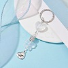 Alloy Heart with Word Mom Pendant Keychain KEYC-JKC00599-2