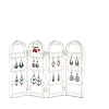 Acrylic Earring Display Folding Screen Stands with 4 Folding Panels PAAG-PW0011-03A-1