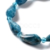 Natural Apatite Beads Strands G-B028-A09-4