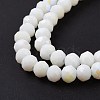 Electroplate Opaque Solid Color Glass Beads Strands EGLA-A034-P2mm-L17-4
