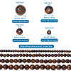 4 Strands 4 Style Natural Grade AB Tiger Eye Round Beads Strands G-TA0001-27-6