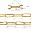 Brass Paperclip Chains X-CHC-S008-001B-G-4