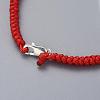 Weave Charm Bracelets BJEW-JB04864-05-4