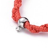 Unisex Adjustable Korean Waxed Polyester Cord Braided Bead Bracelets BJEW-JB04669-03-2