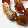 Natural Striped Agate/Banded Agate Beads Strands G-P241-02-1