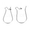 Tarnish Resistant 304 Stainless Steel Hoop Earring Findings STAS-S117-008D-01-3