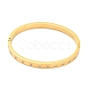 Ion Plating(IP) 304 Stainless Steel Bangle with Rhinestone BJEW-Q768-01G-2