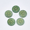 Natural Green Aventurine Cabochons G-T122-39G-1