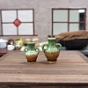 2 Tone Ceramic Vase Miniature Ornaments BOTT-PW0001-153-2