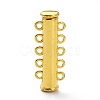 Brass Magnetic Slide Lock Clasps KK-XCP0001-32G-3