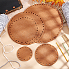   10 Sets 5 Style Flat Round Felt Fabric DIY-PH0009-24D-5