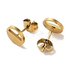 PVD Vacuum Plating 304 Stainless Steel Stud Earrings EJEW-Z040-30G-2