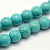 Synthetic Turquoise Beads Strands TURQ-F007-01B-10mm-1