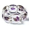 Natural Amethyst Stretch Bracelets BJEW-G702-06D-2