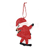 Christmas Santa Claus Handmade Polymer Clay Pendant Decorations HJEW-P017-01E-3