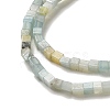 Natural Flower Amazonite Beads Strands G-B064-A35-4