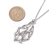 Non-Tarnish 3Pcs 3 Styles 304 Stainless Steel Macrame Pouch Necklace Makings NJEW-JN04902-02-5