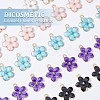 DICOSMETIC 150Pcs 5 Colors Alloy Enamel Pendants ENAM-DC0001-32-3