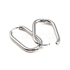 304 Stainless Steel Oval Hoop Earrings X-EJEW-M218-02B-P-2