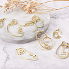 Craftdady 64Pcs 16 Style Alloy Open Back Bezel Pendants FIND-CD0001-13-4