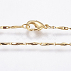 Eco-Friendly Rack Plating Brass Necklace Making X-MAK-G002-07G-FF-1
