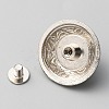 Zinc Alloy Buttons BUTT-WH0028-36B-02-2