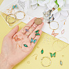  ® DIY Glass Butterfly & Horse Eyes Earring Making Kits DIY-PH0010-65-3