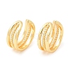 Brass Cuff Earrings EJEW-K251-03G-1