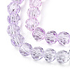 Transparent Glass Beads Strands X1-GLAA-E036-07V-4