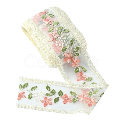 Gorgecraft 10 Yards Embroidery Polyester Lace Trim OCOR-GF0001-80A-1