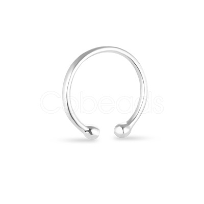 SHEGRACE Simple 925 Sterling Silver Torque Cuff Rings JR95A-1