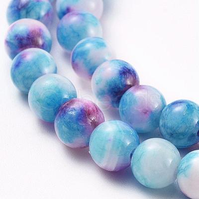 Natural Persian Jade Beads Strands G-H1625-6mm-PR19-1