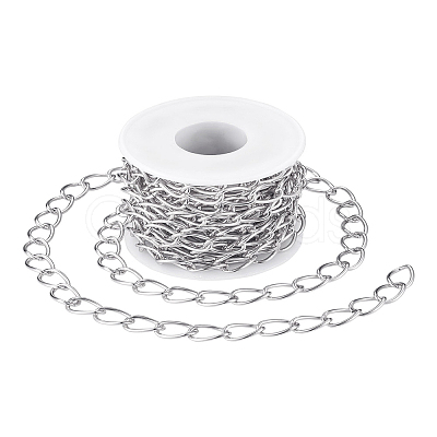 Decorative Chain Aluminium Twisted Chains Curb Chains CHA-TA0001-07S-1