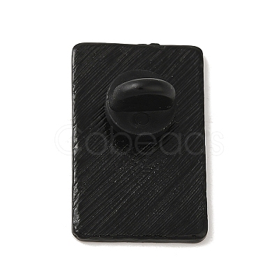 Black Alloy Brooches JEWB-U004-07EB-01-1