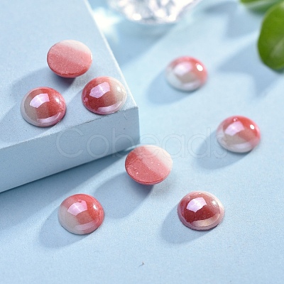 Opaque Glass Cabochons GGLA-S038-12B-8mm-1