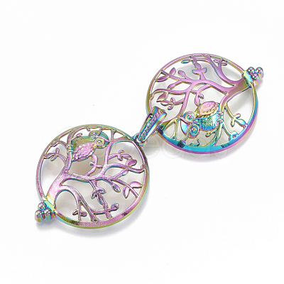 Plated Alloy Locket Pendants PALLOY-S114-11-1