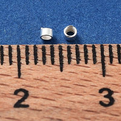 925 Sterling Silver Spacer Tube Beads STER-Z006-01A-S-1