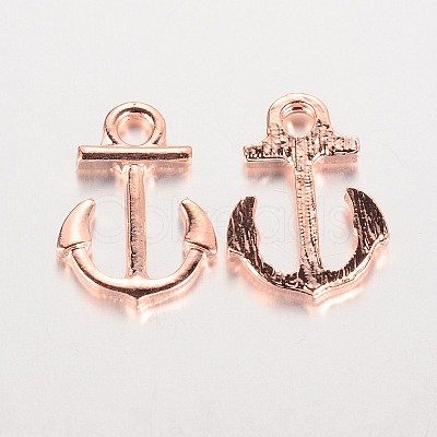 Anchor Brass Pendants ZIRC-F022-64RG-1