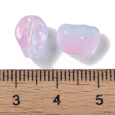 Baking Paint Glass Beads GLAA-S202-17N-1