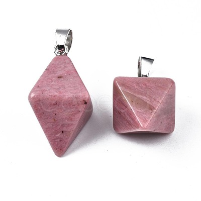 Natural Rhodochrosite Pendants G-N326-107B-1