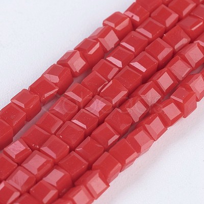 Opaque Glass Beads Strands EGLA-F121-NC01-1