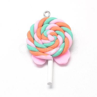 Handmade Polymer Clay Pendants CLAY-Q240-012H-1