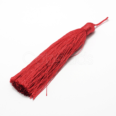 Nylon Tassel Big Pendants AJEW-P044-09-1